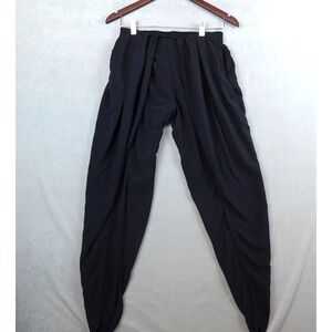 Do + Be Pants Women Medium Dhoti Harem Pants Black  Boho Layered